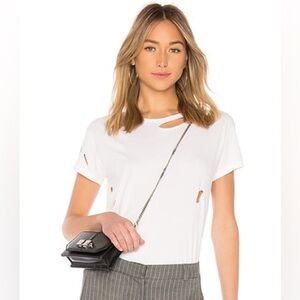 (XS) Distressed Tee - White by ANINE BING